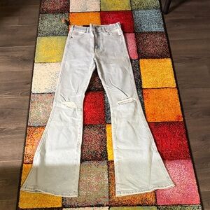 NWT Light Blue Flared Women Jeans